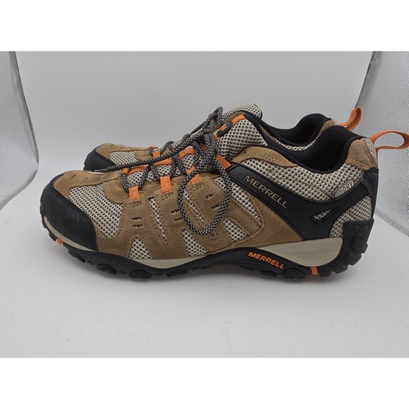 Merrell Men\'s Accentor Low Suede Trail Hiking Shoes Otter / Burnt Orange Sz 11.5 main image 7